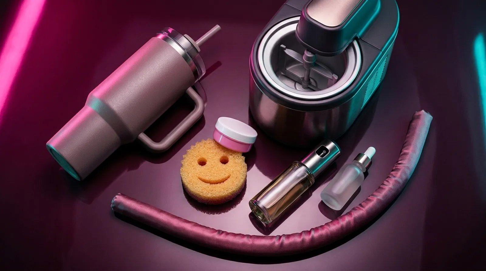 Selección de productos virales de cocina, limpieza y belleza