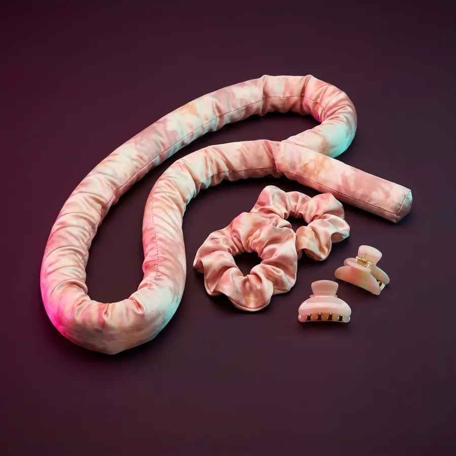 Imagen ilustrativa de Kitsch set de rulos sin calor de satén